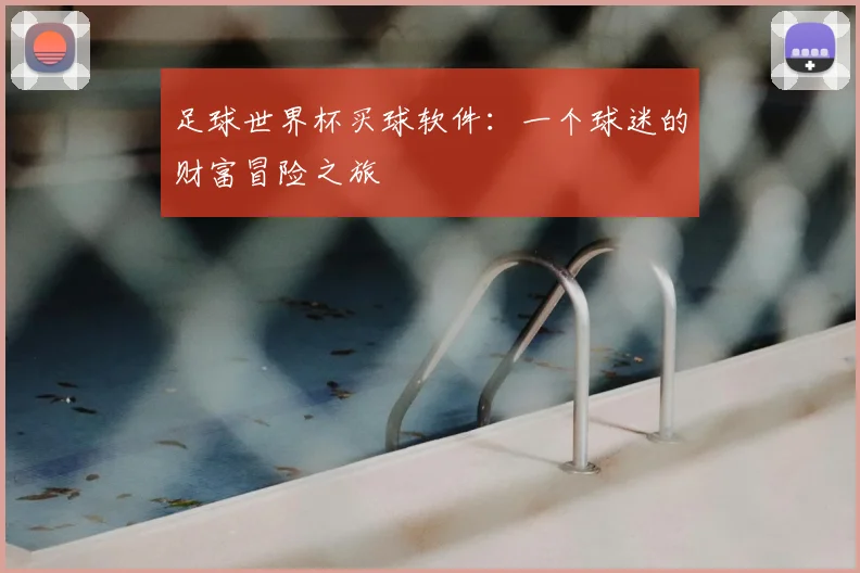 足球世界杯买球软件：一个球迷的财富冒险之旅